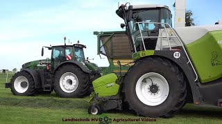 Claas  Fendt  Krone  Erster Schnitt  First Cut [upl. by Alehc]