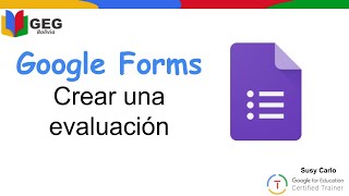 Crear una evaluación con google forms [upl. by Adnawyt]