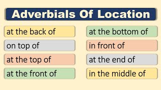 Adverbials Of Location  Learn English Grammar  Lesson 18  Advanced English vs Basic English [upl. by Kcor]