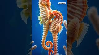 Male seahorses give birth facts sealifefacts factscience seahorses [upl. by Adiesirb208]