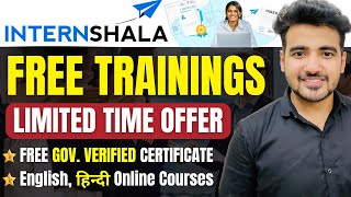 Free Internshala Online Training 🔥 Learn 80 Skills  GovernmentCertified Online Course हिंदी में [upl. by Cirdla]