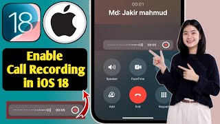 How to Enable Call Recording in iPhone iOS 18  iOS 18 Call Recording Feature [upl. by Weinstock]