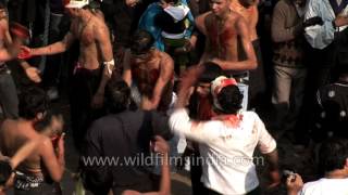 Mourning Shia men beating their chest  Muharram [upl. by Dareen288]