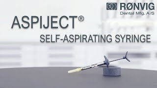 ASPIJECT selfaspirating dental cartridge syringe [upl. by Jed395]