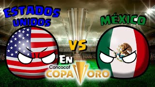 MÉXICO vs ESTADOS UNIDOS en todas las COPA ORO CONCACAF COUNTRYBALL [upl. by Xuaegram363]