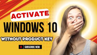 How to activate Windows 10 without product key  Activate Windows for Free [upl. by Wyly]