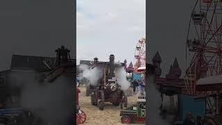 Haddenham Steam Rally 2024  Steam Whistle Blow  Huge Whistling Tones  Steaming Days british TRAC [upl. by Taber]