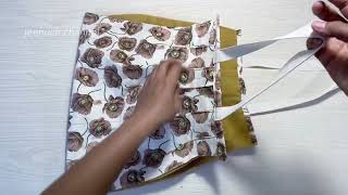 New style easy shopping bag  Diy sewing tote bag at home [upl. by Elolcin]