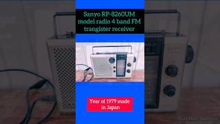 Sanyo RP8260UM model radio FM for band transistor receiver 1979s in Japanyoutubeshortradio viral [upl. by Inoliel512]