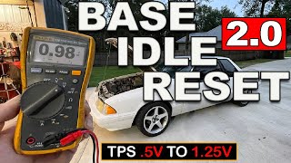 FACTORY FRESH  FOXBODY BASE IDLE RESET 20  FIX THAT CRAPPY IDLE [upl. by Osterhus]