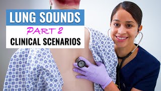 Lung Sounds Clinical Application Part 2  NCLEX REVIEW  Normal amp Abnormal Lung Sounds [upl. by Nyliuqcaj]