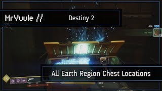 Destiny 2  All EarthEDZ Region Chest Locations Golden Chests [upl. by Kcirdef989]