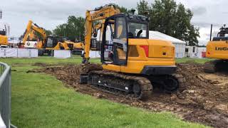 LiuGong 909E midi excavator at Plantworx 2019 [upl. by Darwin295]