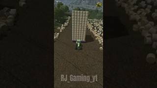 Collecting Straw Bale with Larg Autoload trailer  FS 22  shorts [upl. by Codee6]