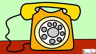 Disegnare un telefono fisso vintage [upl. by Firehs]