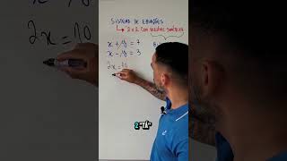 Matemática  Sistema de Equações enem shortsyoutube professordematematica matematica [upl. by Pricilla]