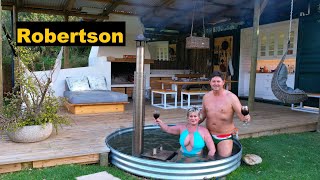 Affordable hot tub accommodation with mountain view Robertson Western Cape Wilde Als container home [upl. by Bywaters570]