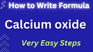 How to Write Formula for Calcium oxide formulaofioniccompounds pleasantchemistryacademy [upl. by Yoshio383]