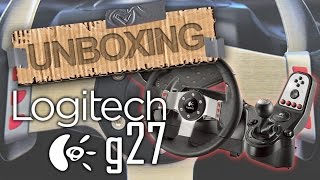 Unboxing Volante Racingg Wheel PC G27 by Logitech I Simulador Pro I [upl. by Philomena]