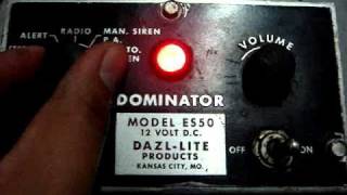 DOMINATOR ES50 DAZLLITE VINTAGE SIREN DEMO TONES [upl. by Aseneg]