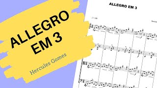 ALLEGRO EM 3 VIDEO PARTITURA [upl. by Yunick]