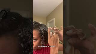 Mini Wash and Go feat THE DOUX Mousse Def thedoux washandgo mousse curlygirls [upl. by Adabelle]