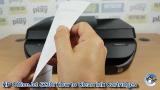 HP OfficeJet 5230 How to do Printhead Cleaning Cycles and Improve Print Quality [upl. by Tletski38]