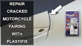 Repair cracked and broken motorcycle fairing with PlastiFix [upl. by Oleic]