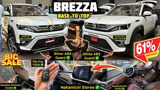 2024 Brezza LXI Base to Top Model Modified ✅ Brezza Base Model Modification ✅ [upl. by Nnaid459]