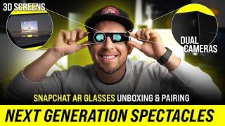 Snapchat Next Generation Spectacles Unboxing And AR Glasses Setup [upl. by Akcimat369]