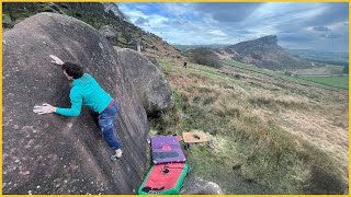 Gritstones Best Bouldering Circuit The Roaches [upl. by Gerfen448]