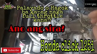 Paano ayusin Hagok o palyado kapag naka full throtlle Honda click [upl. by Slaohcin461]