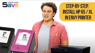 HP ENVY 5055 Printer Ink Cartridges Installation [upl. by Ettenyar]