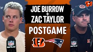 Joe Burrow amp Zac Taylor React to Week 1 LOSS  Bengals vs Patriots [upl. by Asta]