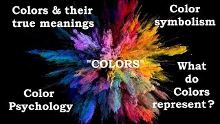 Meaning of colours in Art  Hidden meanings of colours  Colour psychology [upl. by Cornie]