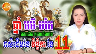 សំណាងធំ រាសីមហាសំណាង ឆ្នាំមមី និងមមែ រាសីដើមខែវិច្ឆិកា ខែ11 ជួបលាភអ្វីខ្លះ  Khmer Daily Horoscope [upl. by Bollinger]