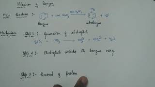 13 Nitration of Benzene  Mechanism [upl. by Melli]