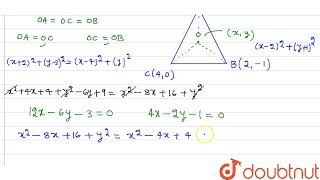 Find the circumcentre and circumradius of the triangle whose vertices are 2 3 2 1 and [upl. by Darbee]