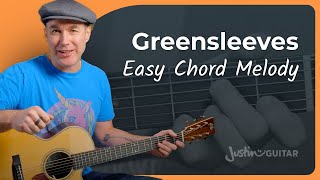 How to play Greensleeves  Easy Lesson  What Child Is This [upl. by Atinauq799]