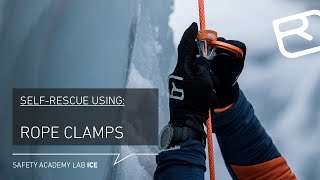 Selfrescue from a crevasse with rope clamps Micro Traxion – Tutorial 1818  LAB ICE [upl. by Marleah489]