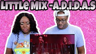 Little Mix ADIDAS  Get Weird Tour at the BIC Couple Reacts [upl. by Esirehs]