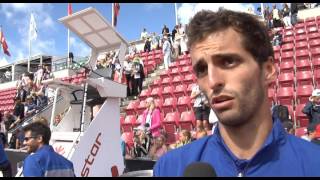 Ramos Vinolas Celebrates First ATP World Tour Title [upl. by Ecidnac]