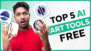 Top 5 FREE AI Tools That Arent Midjourney [upl. by Eenalem]