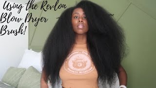 Using the Revlon Blow Dryer Brush on My Natural Hair [upl. by Markson]