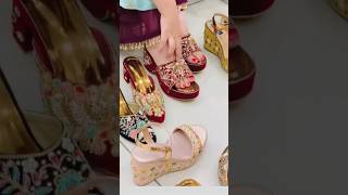 Collection 🔥👌of bridal style sandel l👠 heelscollection fashion sandals trending viral ytshorts [upl. by Aiuqenehs151]