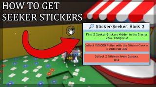 HOW TO GET SEEKER STICKERS IN BEESWARM Sticker Update [upl. by Plumbo]