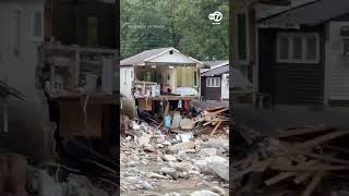 Unbelievable Chimney Rock Homes Torn Apart Following Hurricane Helene [upl. by Ecyned]