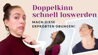 Doppelkinn schnell loswerden Erprobte Übungen für definierte Gesichtskontur [upl. by Fletch]