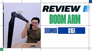 Review Oximus C151 Boom Arm Stand Mic bracket Professional [upl. by Salis]