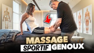 Massage du Genou après le sport pour SOULAGER SES DOULEURS [upl. by Gaulin633]